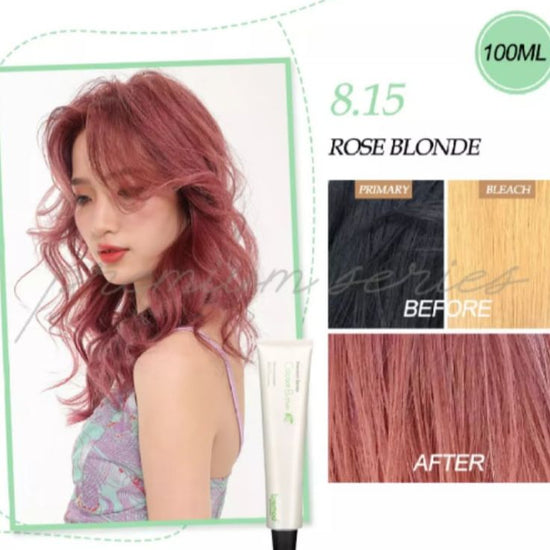 Bremod, Premium Series Cocoa Butter Hair Color - 8.15 Rose Blonde