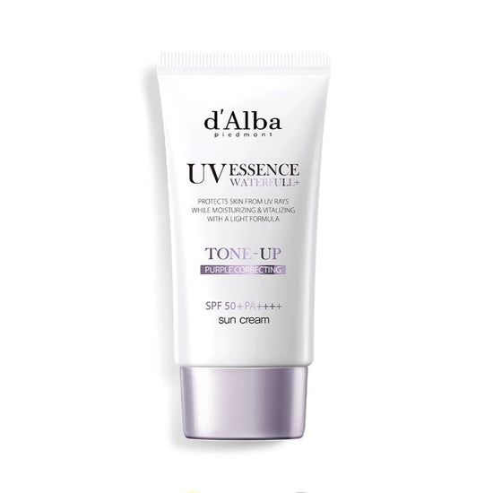Buy d’Alba, UV Essence Waterfull Tone-Up Purple Correcting Sun Cream SPF 50+ PA++++ 50ml Online in Qatar
