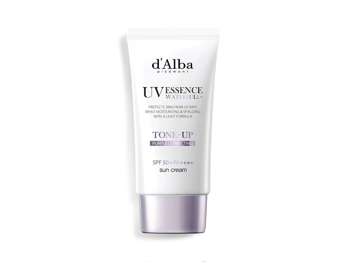 Buy d’Alba, UV Essence Waterfull Tone-Up Purple Correcting Sun Cream SPF 50+ PA++++ 50ml Online in Qatar