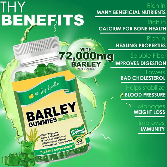 Love Thy Health, Barley Gummies with Supergreens 1200mg 60gummies