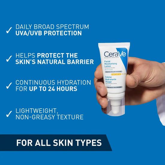 Shop CeraVe, Facial Moisturizing Lotion SPF30 52ml online in Qatar