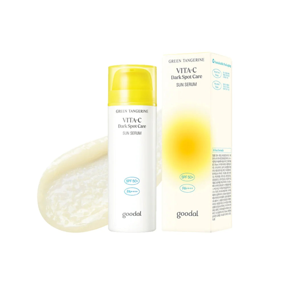 Goodal, Green Tangerine Vita C Dark Spot Care Sun Serum SPF50+ PA++++ 50ml - AllAboutSkinDohaQatar