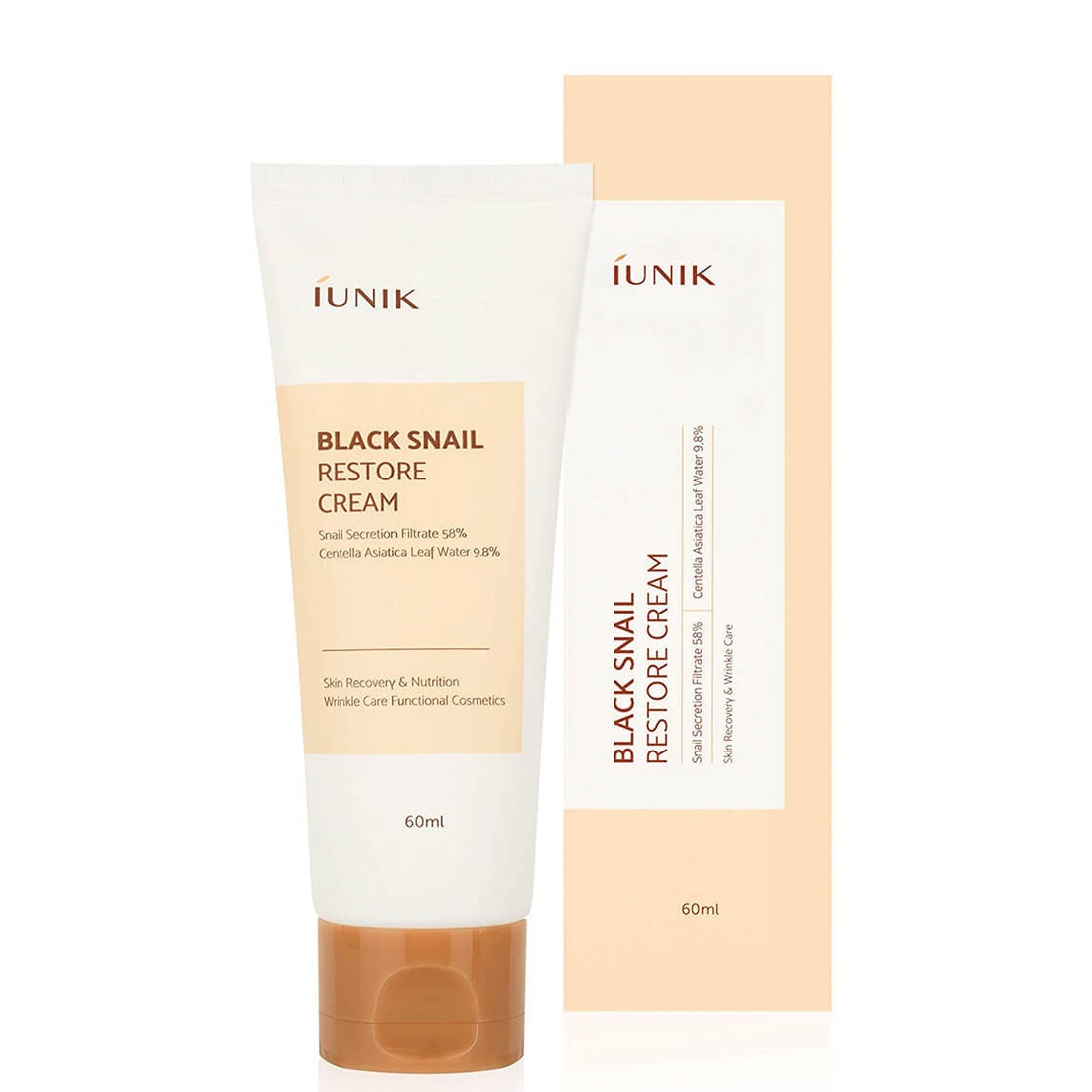 Buy IUNIK, Black Snail Restore Cream 60ml Online in Qatar