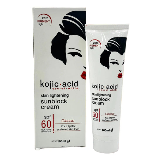 Buy Kojic acid, sunblock cream spf 60 uva/uvb 100ml Online in Qatar