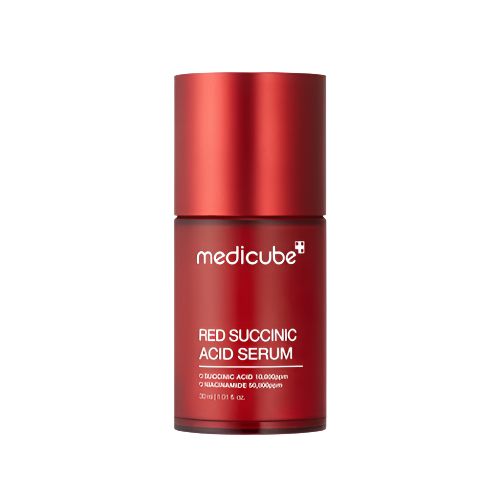 medicube, Red Succinic Acid Serum 30ml, all about skin doha, skincare, qatar, beauty, cosmetics, trending, tiktok, snapchat, facebook, instagram, Perfume, reels, hightlights, followers, fyp