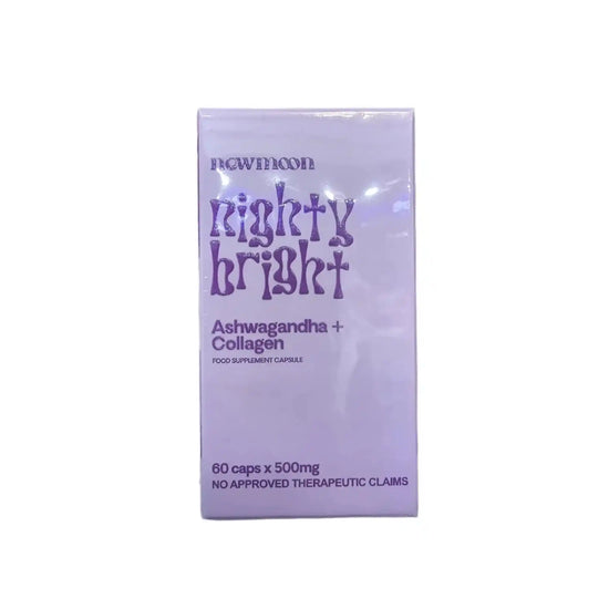 Buy newmoon, Nighty Bright Ashwagandha + Collagen 60 caps x 500mg Online in Qatar