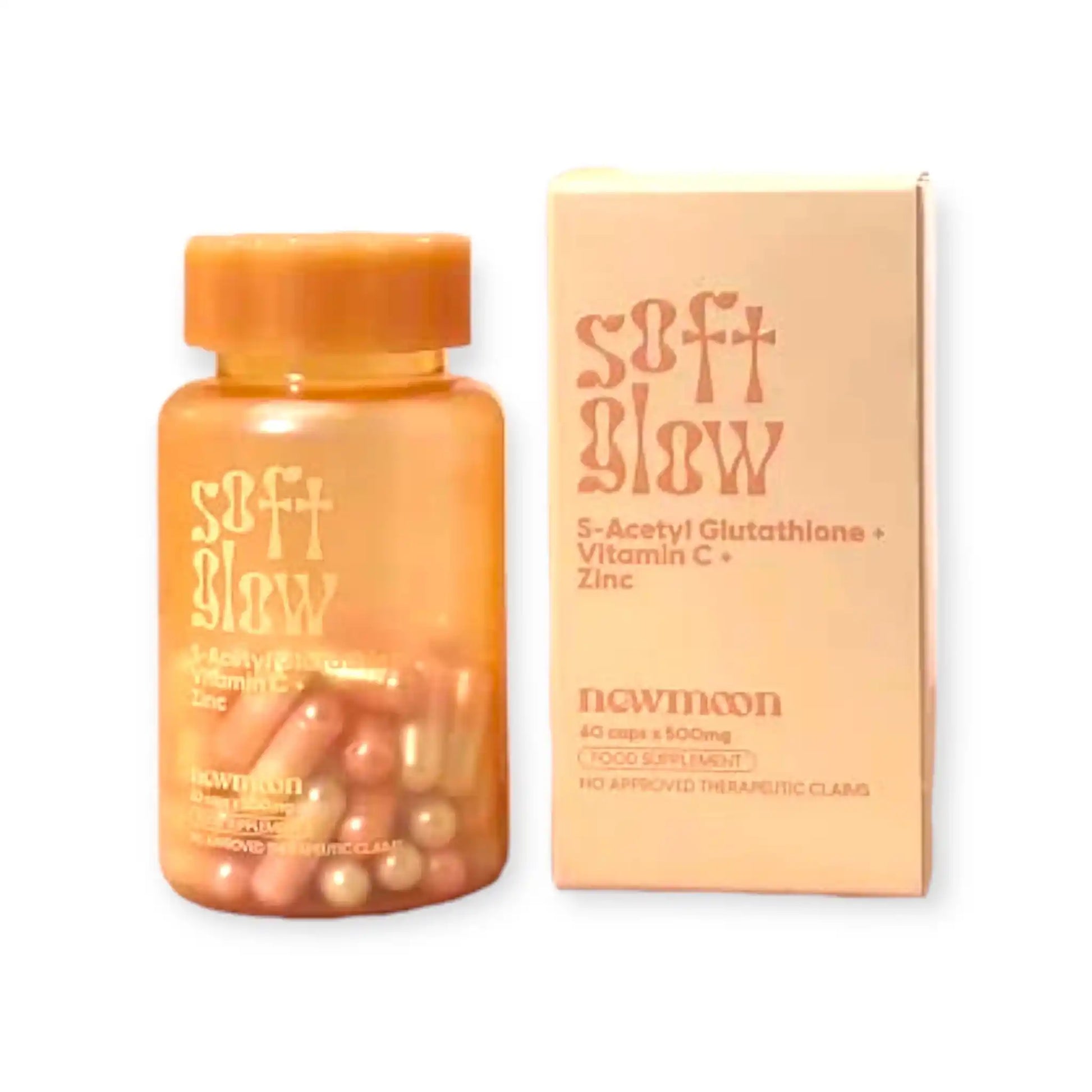 Buy newmoon, Soft Glow Glutathione + Vitamin C + Zinc 500mg Online at Best Price in Qatar