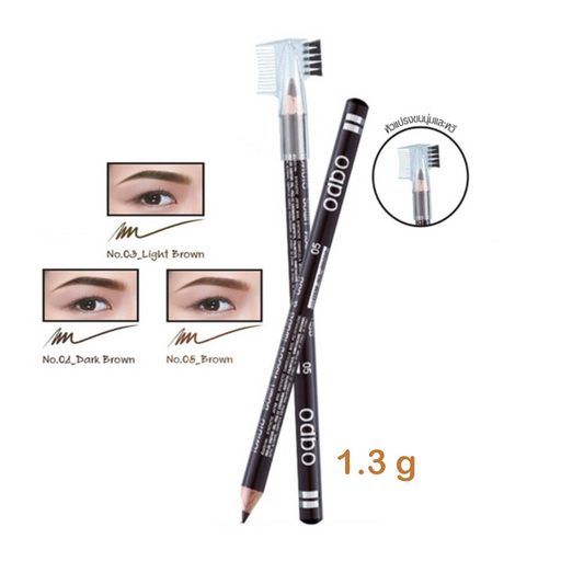 odbo, Soft Drawing Pencil & Brush 1.3g (Light Brown), all about skin doha, skincare, qatar, beauty, cosmetics, trending, tiktok, snapchat, facebook, instagram, Perfume, reels, hightlights, followers, fyp
