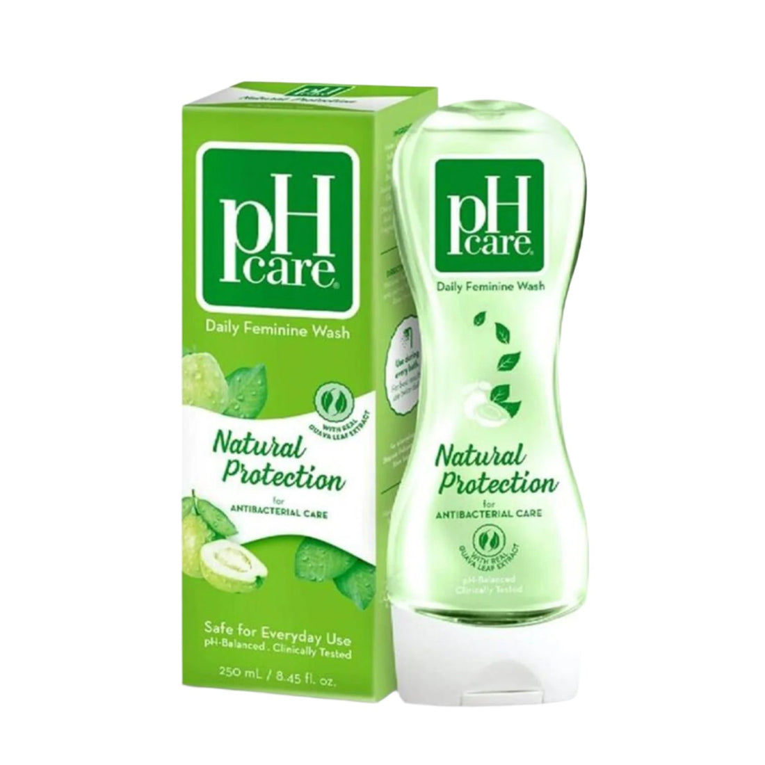 pH Care, Daily Feminine Wash Natural Protection for Antibacterial Care 250ml  all about skin doha, skincare, qatar, beauty, cosmetics, trending, tiktok, snapchat, facebook, instagram